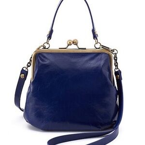 HOBO Royal Blue Leather Clutch